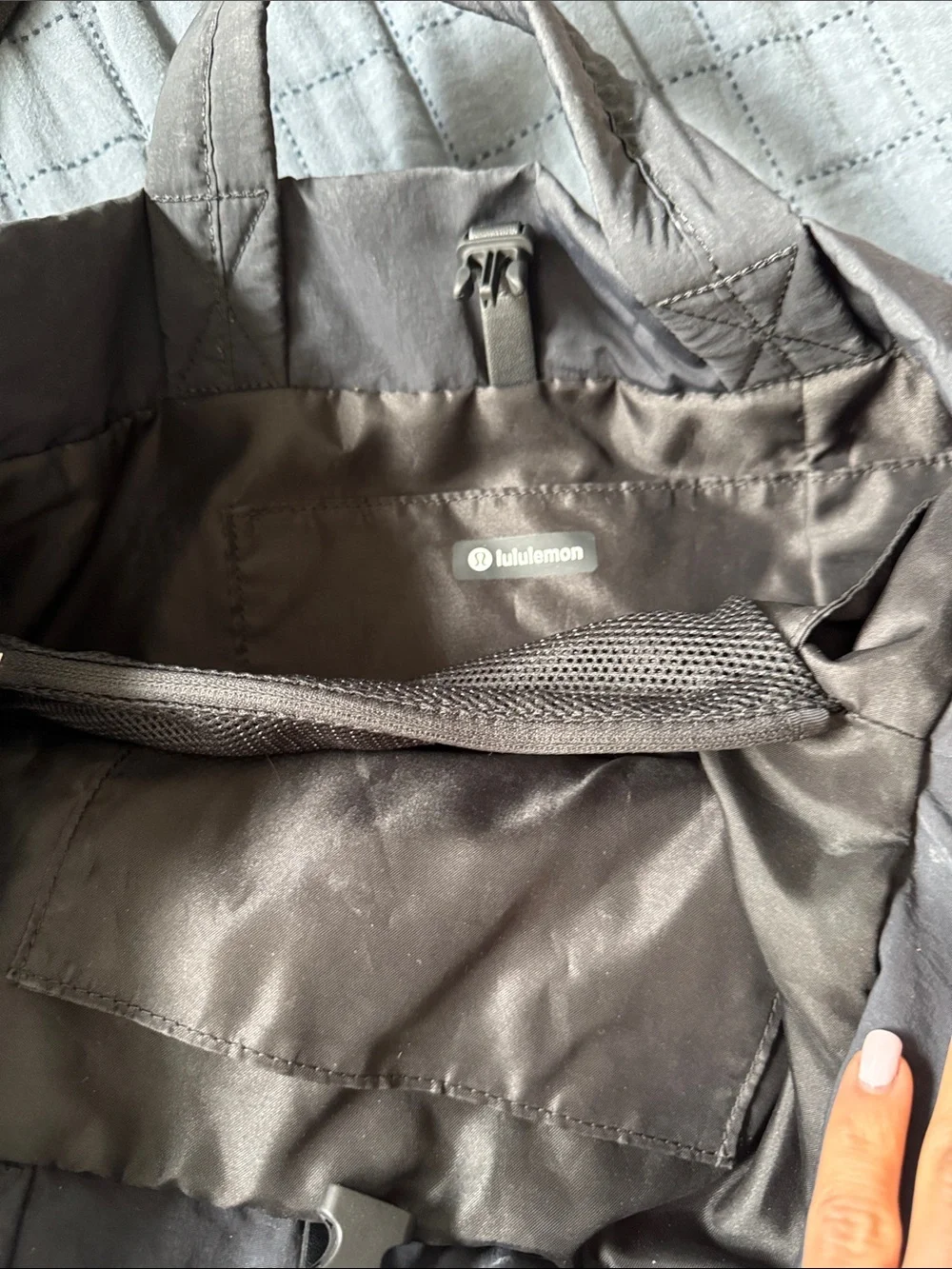 lululemon athletica womens Black Convertible Tote-Backpack